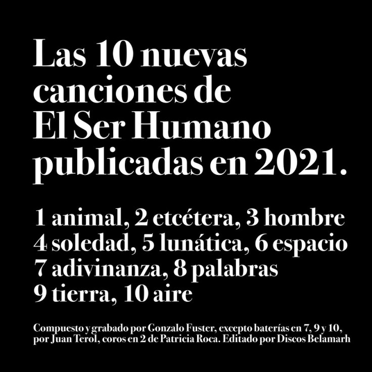 El Ser Humano – Las 10 nuevas canciones de El Ser Humano publicadas en 2021&nbsp;(2021)
